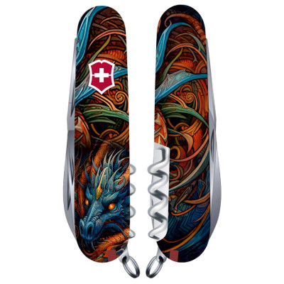 Ніж Victorinox Climber Zodiac 91мм/14функ /Сапфіровий дракон Vx13703.3_Z3260p