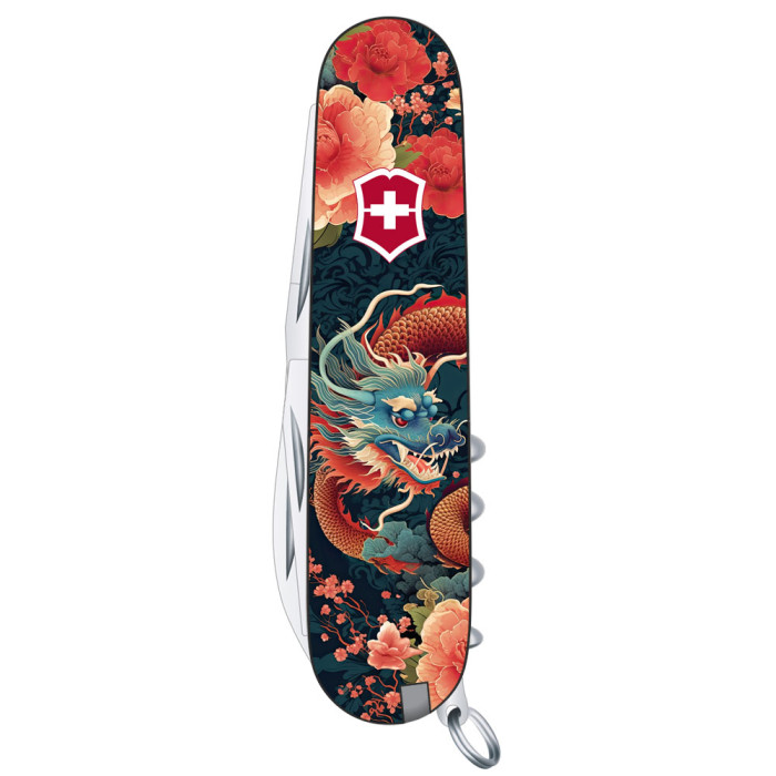 Нож Victorinox Huntsman Zodiac 91мм/15функ /Китайський дракон Vx13713_Z3200p
