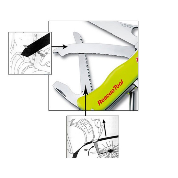 Складаний ніж Victorinox Rescuetool One Hand Vx08623.MWN (0.8623.MWN)