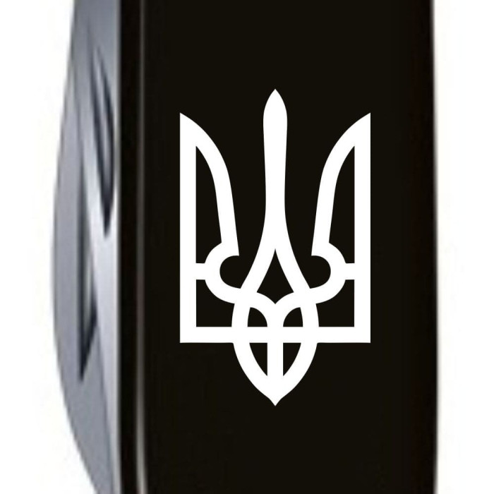Складаний ніж Victorinox HUNTSMAN UKRAINE Тризуб білий 1.3713.3_T0010u