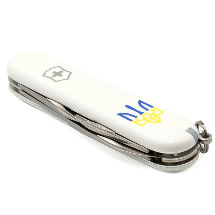 Складаний ніж Victorinox SPARTAN UKRAINE Тризуб синьо-жовт. 1.3603.7_T0017u