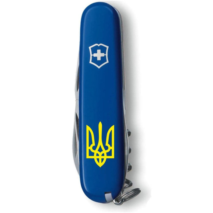 Складаний ніж Victorinox SPARTAN UKRAINE Тризуб жовтий 1.3603.2_T0018u
