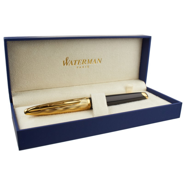 Перова ручка Waterman Carene Deluxe Essential Black GT 11 204