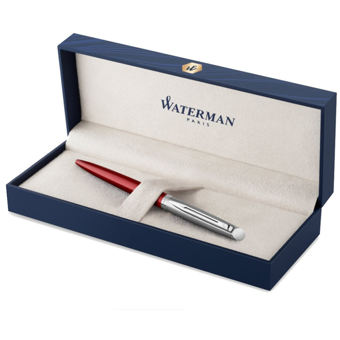 Ручка кулькова Waterman HEMISPHERE Essentials Metal and Red Lacquer CT BP 22 008