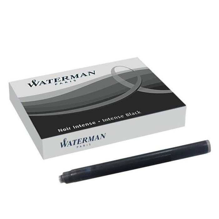 КАРТРИДЖІ ДЛЯ ПЕР'ЯНИХ РУЧОК WATERMAN ЧОРНІ 52 001
