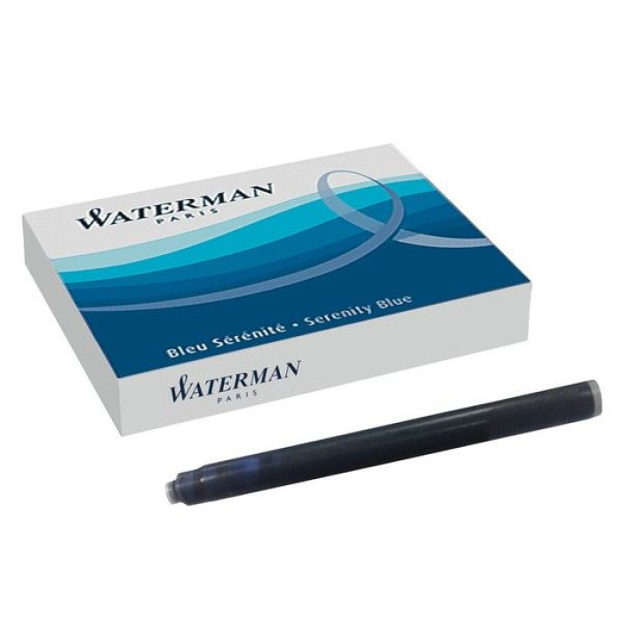 КАРТРИДЖІ ДЛЯ ПЕР'ЯНИХ РУЧОК WATERMAN СИНІ 52 002